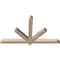 Ekena Millwork Kennewick Smooth Timber Gable Bracket, Douglas Fir, 60"W x 35"H x 3 1/2"D x 3 1/2"F, 14/12 Pitch GBW060X35X0404KEN00SDF - alternate 2